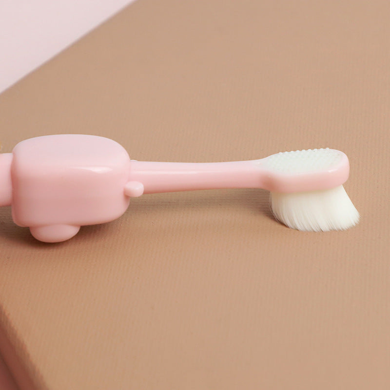 Little Hippo Kids Toothbrush: Soft bristles, short handle, suitable for children aged 0-8.