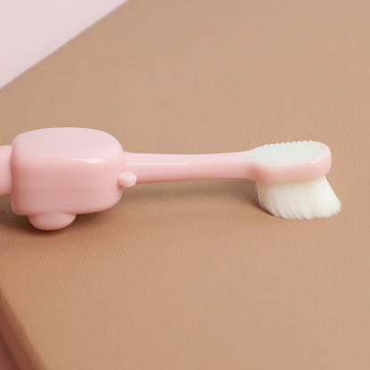 Little Hippo Kids Toothbrush: Soft bristles, short handle, suitable for children aged 0-8.