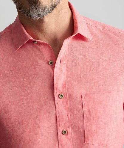 Wrinkle-Resistant Linen Short-Sleeve Cameron Shirt