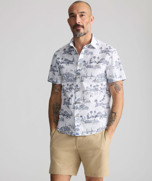 Vintage Wash Short-Sleeve Dunaway Shirt