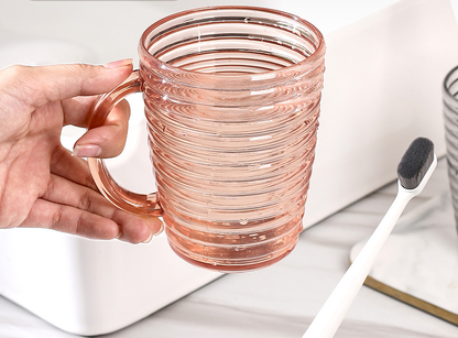 Striped mouthwash cup, household toothbrush cup, wash cup, high-end couple toothbrush cup, toothpaste, tooth mug, toothbrush wash cup, couple style